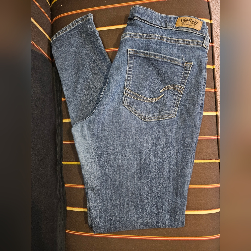 Women's Signature Levi's Strauss & Co Jeans Modern Skinny Size 12 Blue Jeans